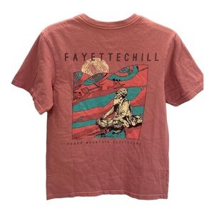 Fayettechill clothing co 100%cotton unisex T shirt size XS Salmon color